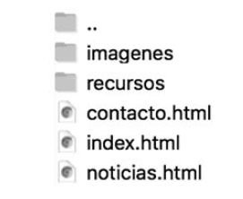 Archivos de un sitio web Image